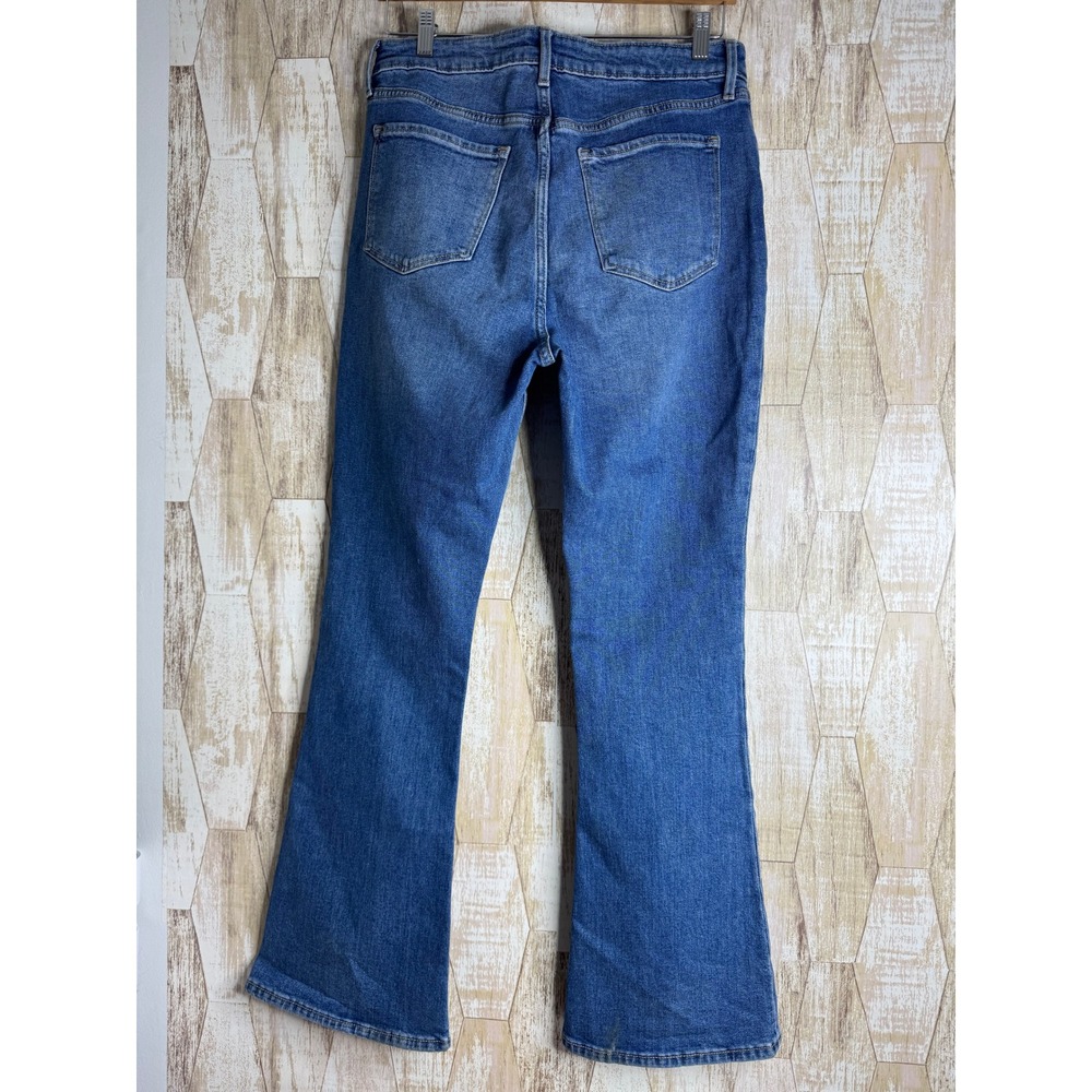 Old Navy Extra High Rise Flare Jeans Womens‎ 12 Medium Clover Blue